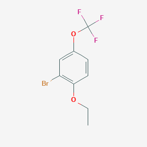molecular formula C9H8BrF3O2 B1342573 2-Bromo-1-ethoxy-4-(trifluoromethoxy)benzene CAS No. 200956-50-9