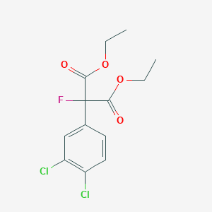 molecular formula C13H13Cl2FO4 B13425740 Diethyl (3,4-dichlorophenyl)(fluoro)malonate 