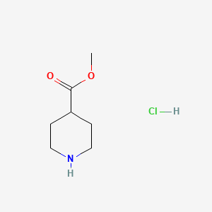 molecular formula C7H14ClNO2 B1342576 Methyl piperidine-4-carboxylate hydrochloride CAS No. 7462-86-4
