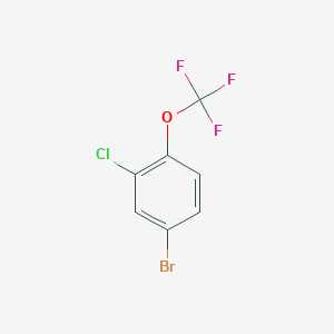 molecular formula C7H3BrClF3O B134258 4-Bromo-2-chloro-1-(trifluoromethoxy)benzene CAS No. 158579-80-7