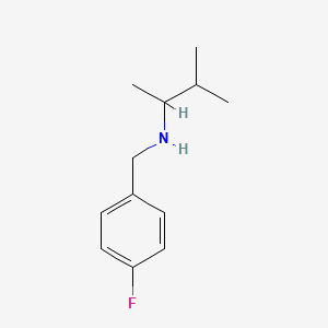 molecular formula C12H18FN B1342586 [(4-Fluorophenyl)methyl](3-methylbutan-2-yl)amine 