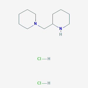 molecular formula C11H24Cl2N2 B1342587 1-(2-Piperidinylmethyl)piperidine dihydrochloride CAS No. 81310-54-5