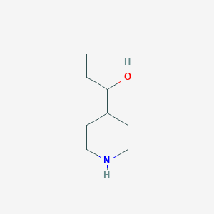 molecular formula C8H17NO B1342589 1-(Piperidin-4-yl)propan-1-ol CAS No. 24152-48-5
