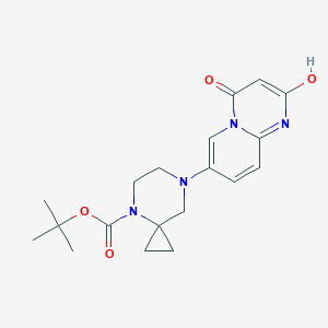 molecular formula C19H24N4O4 B13425933 tert-Butyl 7-(2-Hydroxy-4-oxo-4H-pyrido[1,2-a]pyrimidin-7-yl)-4,7-diazaspiro[2.5]octane-4-carboxylate 