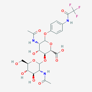 molecular formula C24H30F3N3O13 B134260 Tagdmu CAS No. 140686-60-8