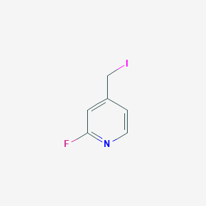 molecular formula C6H5FIN B13426007 2-Fluoro-4-(iodomethyl)pyridine 