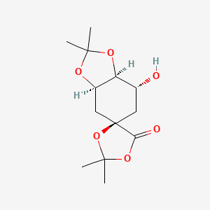molecular formula C13H20O6 B13426026 Tetrahydro-7-hydroxy-tetramethylspiro[1,3-benzodioxole-[1,3]dioxolan]-5'-one 