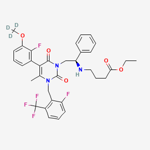 molecular formula C34H34F5N3O5 B13426030 O-Ethyl Elagolix Methoxy-d3 