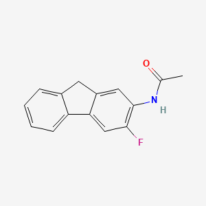 molecular formula C15H12FNO B13426033 Acetamide, N-(3-fluorofluoren-2-YL)- CAS No. 2823-93-0