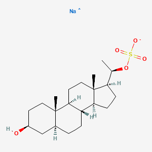 molecular formula C21H35NaO5S- B13426049 Allopregnandiol 20-(Hydrogen Sulfate) Sodium Salt 