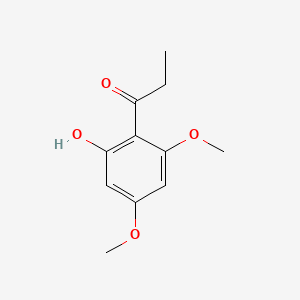 molecular formula C11H14O4 B13426058 1-Propanone, 1-(2-hydroxy-4,6-dimethoxyphenyl)- CAS No. 2215-82-9