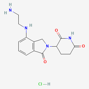 molecular formula C15H19ClN4O3 B13426132 Lenalidomide-C2-amine HCl 