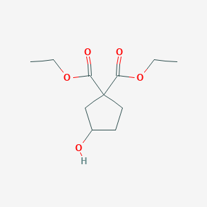 3-hydroxycyclopentane-1,1-dicarboxylic acid diethyl ester