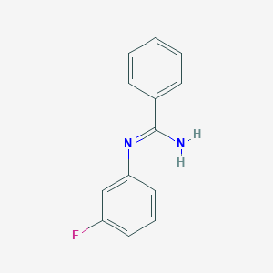 molecular formula C13H11FN2 B13426197 N-(3-Fluorophenyl)benzamidine CAS No. 21719-87-9