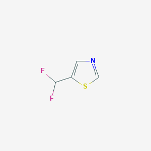 molecular formula C4H3F2NS B13426275 5-(Difluoromethyl)thiazole 