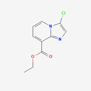 molecular formula C10H9ClN2O2 B1342628 Ethyl 3-chloroimidazo[1,2-a]pyridine-8-carboxylate CAS No. 133427-17-5