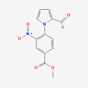 molecular formula C13H10N2O5 B13426291 Methyl 4-(2-formyl-1H-pyrrol-1-YL)-3-nitrobenzoate 