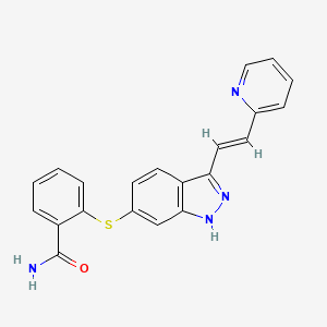 molecular formula C21H16N4OS B13426314 Axitinib Amide 