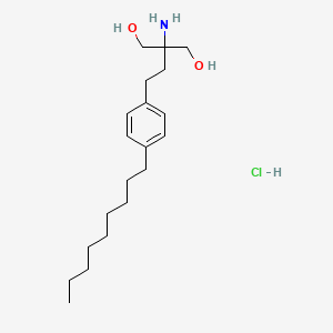 molecular formula C20H36ClNO2 B13426333 Nonyl Deoctyl Fingolimod Hydrochloride 