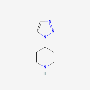 molecular formula C7H12N4 B1342635 4-(1H-1,2,3-Triazol-1-YL)piperidine CAS No. 756476-21-8