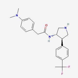 molecular formula C22H27F2N3O B13426394 CWHM-1552 