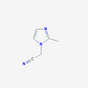 molecular formula C6H7N3 B1342640 (2-methyl-1H-imidazol-1-yl)acetonitrile CAS No. 82949-05-1