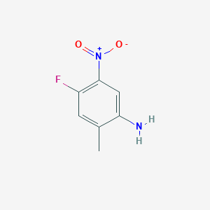 molecular formula C7H7FN2O2 B1342645 4-氟-2-甲基-5-硝基苯胺 CAS No. 446-18-4