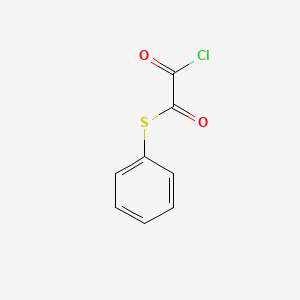 molecular formula C8H5ClO2S B13426456 S-phenyl 2-chloro-2-oxoethanethioate 