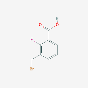 molecular formula C8H6BrFO2 B1342647 3-(Bromomethyl)-2-fluorobenzoic acid CAS No. 680610-75-7