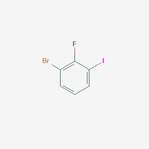 molecular formula C6H3BrFI B1342649 1-溴-2-氟-3-碘苯 CAS No. 958458-89-4