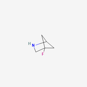 molecular formula C5H8FN B13426569 4-Fluoro-2-azabicyclo[2.1.1]hexane 
