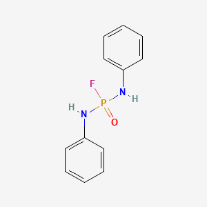 molecular formula C12H12FN2OP B13426618 N,N'-Diphenylphosphorodiamidic fluoride CAS No. 330-08-5