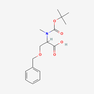 molecular formula C16H23NO5 B1342664 O-Benzyl-N-(tert-butoxycarbonyl)-N-methyl-L-serine CAS No. 193085-38-0