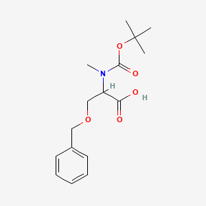 molecular formula C16H23NO5 B1342664 Boc-N-Me-Ser(Bzl)-OH CAS No. 193085-38-0