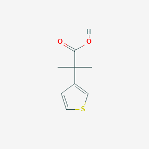 molecular formula C8H10O2S B1342666 2-Methyl-2-(3-thienyl)propanoic acid CAS No. 147632-27-7