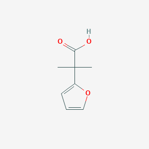 molecular formula C8H10O3 B1342667 2-(Furan-2-yl)-2-methylpropanoic acid CAS No. 24954-13-0