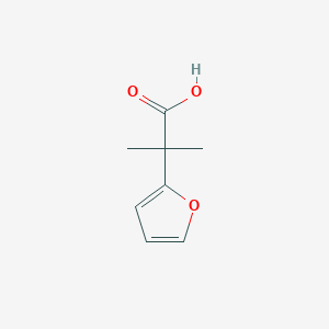 molecular formula C8H10O3 B1342667 2-(2-呋喃基)-2-甲基丙酸 CAS No. 24954-13-0