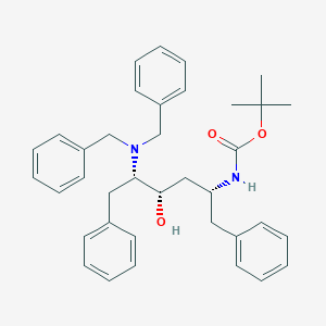 molecular formula C37H44N2O3 B13426689 tert-butyl N-[(2R,4S,5S)-5-(dibenzylamino)-4-hydroxy-1,6-diphenylhexan-2-yl]carbamate 