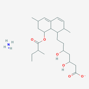 molecular formula C24H41NO6 B13426721 Ammonium 7-[2,6-dimethyl-8-(2-methyl-1-oxobutoxy)-1,2,6,7,8,8a-hexahydronaphthalen-1-yl]-3,5-dihydroxyheptanoate CAS No. 237073-64-2