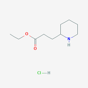 molecular formula C10H20ClNO2 B1342674 3-(哌啶-2-基)丙酸乙酯盐酸盐 CAS No. 7599-21-5