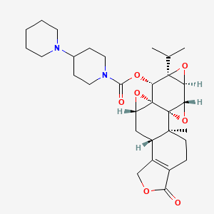 molecular formula C31H42N2O7 B13426836 Triptolide O-bipiperidine Carbaldehyde 