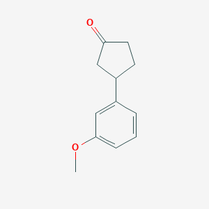 molecular formula C12H14O2 B1342685 3-(3-Methoxyphenyl)cyclopentanone CAS No. 171046-94-9