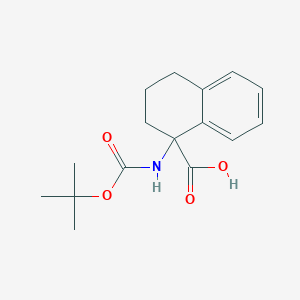 molecular formula C16H21NO4 B1342686 1-(Boc-amino)-1,2,3,4-tetrahydronaphthalene-1-carboxylic acid CAS No. 898404-93-8