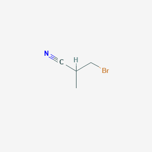 molecular formula C4H6BrN B1342692 3-Bromo-2-methylpropanenitrile CAS No. 53744-77-7
