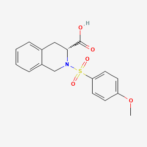 molecular formula C17H17NO5S B13426962 (3R)-1,2,3,4-Tetrahydro-2-[(4-methoxyphenyl)sulfonyl]-3-isoquinolinecarboxylic Acid 