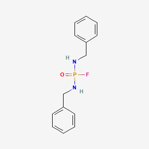 molecular formula C14H16FN2OP B13426977 N,N'-Dibenzylphosphorodiamidic fluoride CAS No. 331-86-2