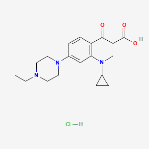 molecular formula C19H24ClN3O3 B13426990 Desfluoroenrofloxacin Hydrochloride 