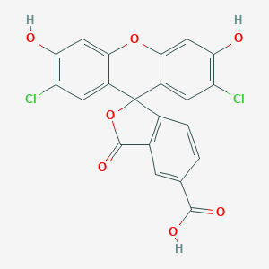molecular formula C21H10Cl2O7 B134270 5-Carboxy-2',7'-dichlorofluorescein CAS No. 142975-81-3