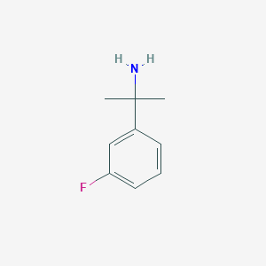 molecular formula C9H12FN B1342700 2-(3-Fluorophenyl)propan-2-amine CAS No. 74702-89-9