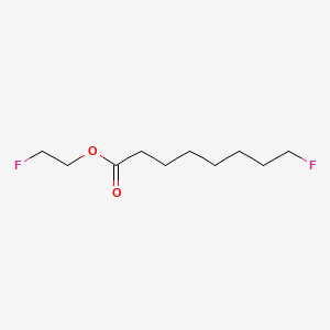 molecular formula C10H18F2O2 B13427041 Octanoic acid, 8-fluoro-, (2-fluoroethyl) ester CAS No. 332-94-5
